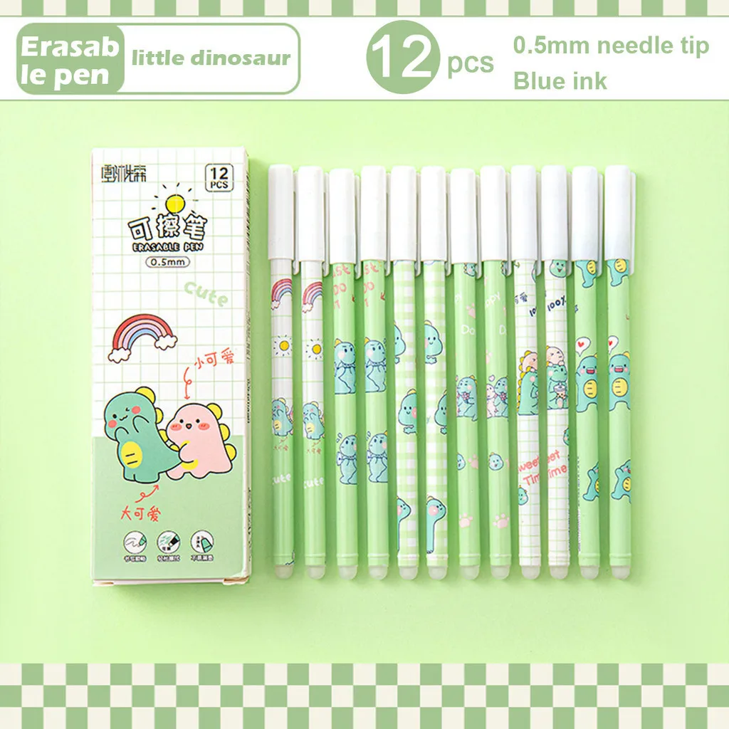 Długopis wymazywalny zmazywalny 0,5 mm zestaw 12 szt. Czarny