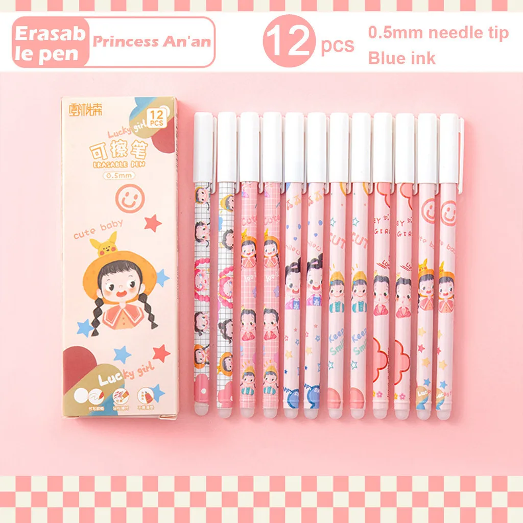 Długopis wymazywalny zmazywalny 0,5 mm zestaw 12 szt. żółty