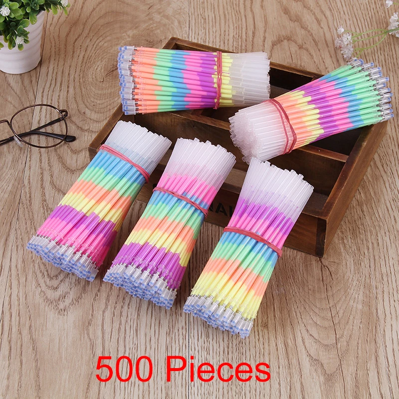 Długopis żelowy 6w1 tęczowy z kolorowymi wkładami Lytwtw Inne