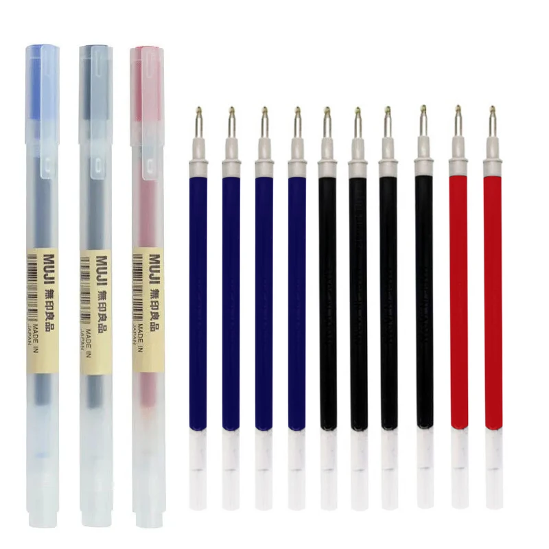 Długopis żelowy cienki 0,38/0,5 mm niebieski lub czarny Czerwony