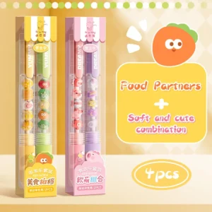 Długopisy żelowe 0,5 mm szybkoschnące Kawaii 2 szt. Lawenda