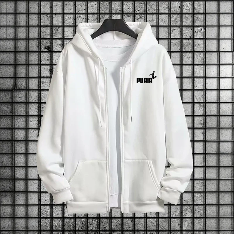 Dres damski komplet bluza z kapturem i spodnie z zamkiem Whitetop