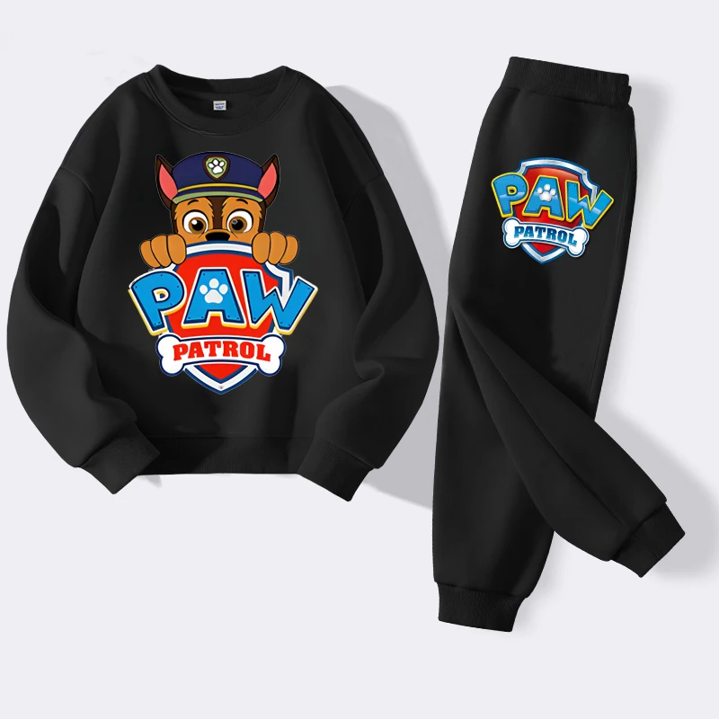 Dres dziecięcy Psi Patrol, bluza i spodnie dla chłopca, 2 części Czarny