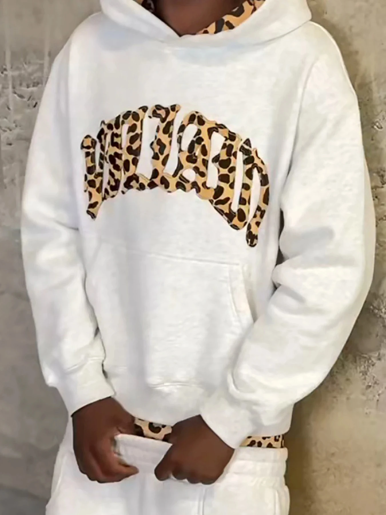 Dres z kapturem w panterkę unisex Sweatshirt