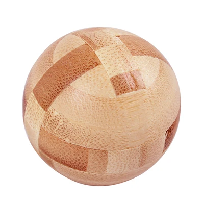 Drewniana łamigłówka Luban Lock 3D - puzzle logiczne Ball lock hh061c
