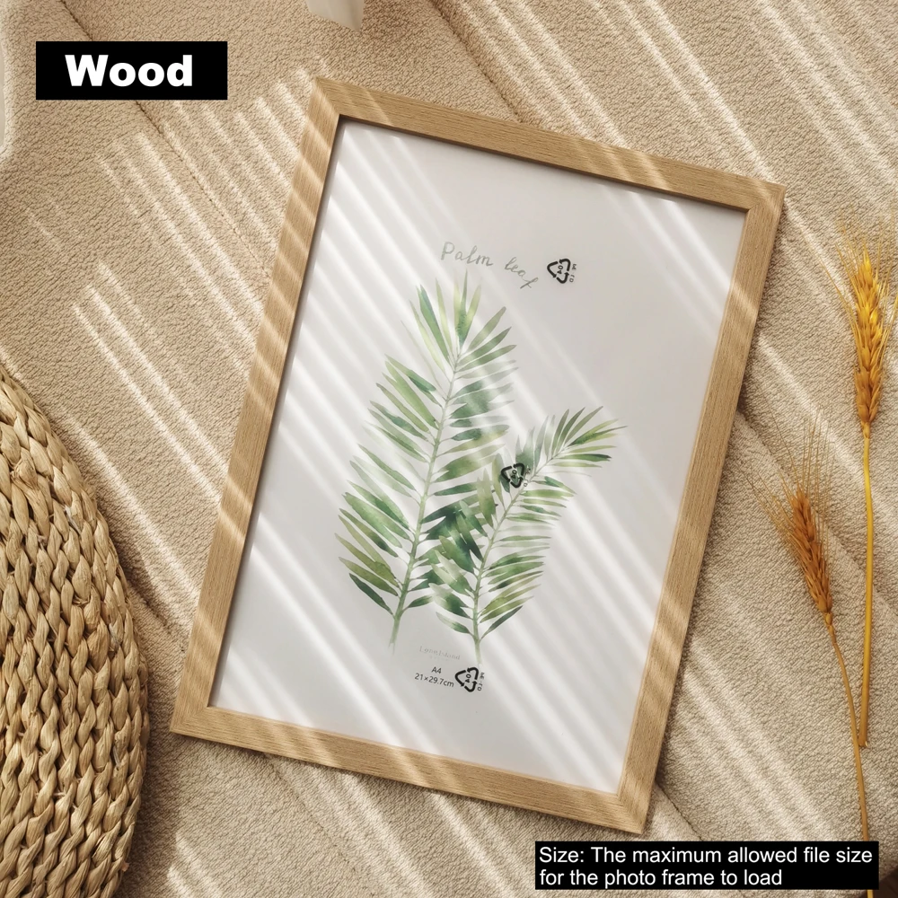 Drewniana ramka na zdjęcia na ścianę i biurko Wood color