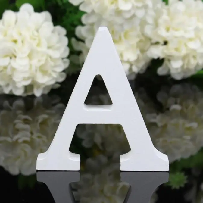 Drewniane litery alfabetu 8 cm – dekoracja DIY Inne