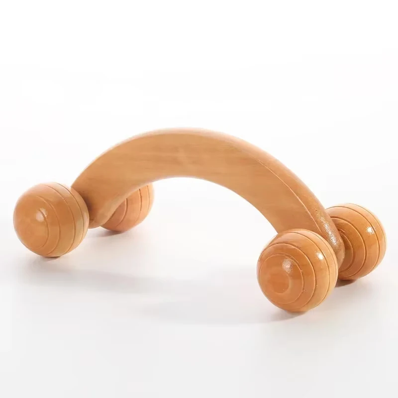 Drewniany wałek do masażu szyi, pleców i nóg Shape s