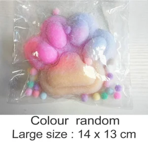 Duża gradientowa zabawka do ściskania łapa kota squishy Jasnozielony