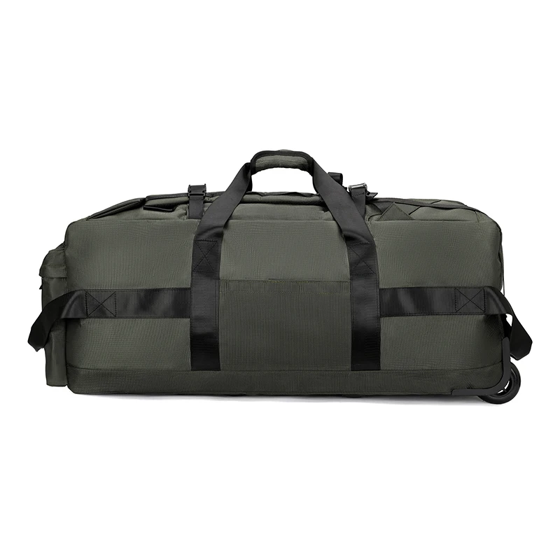 Duża torba podróżna na kółkach, pojemny bagaż unisex Khaki