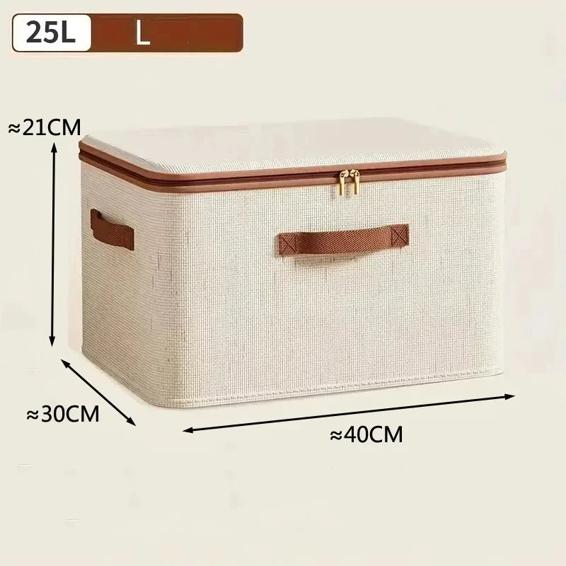 Duży pojemnik do przechowywania z pokrywką i zamkiem L 40x30x21cm