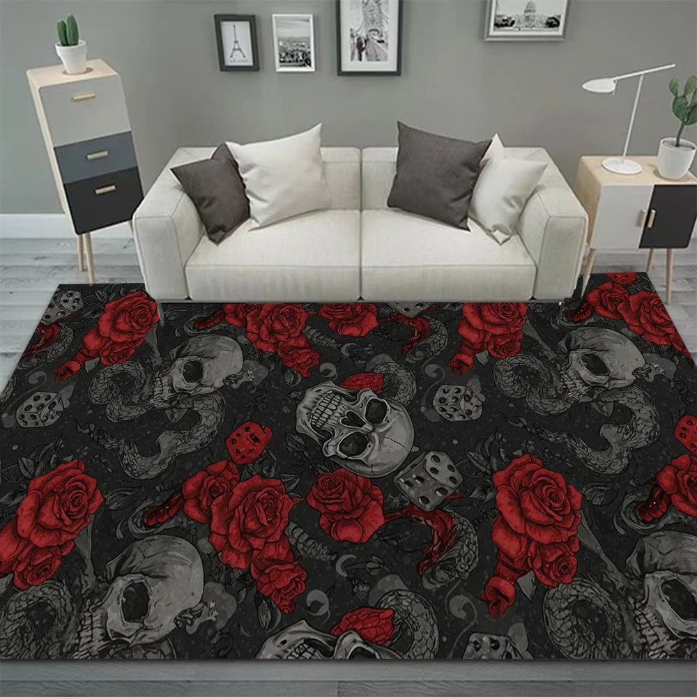 Dywan vintage w stylu gotyckim i boho do salonu Biały