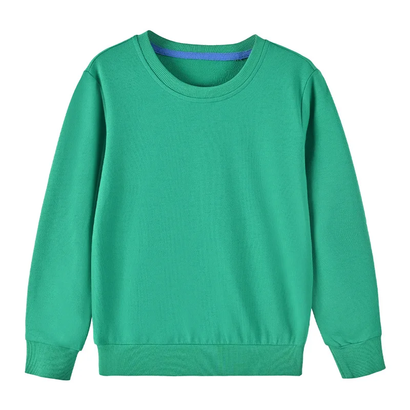 Dziecięca bluza bawełniana z nadrukiem, crewneck Zielony