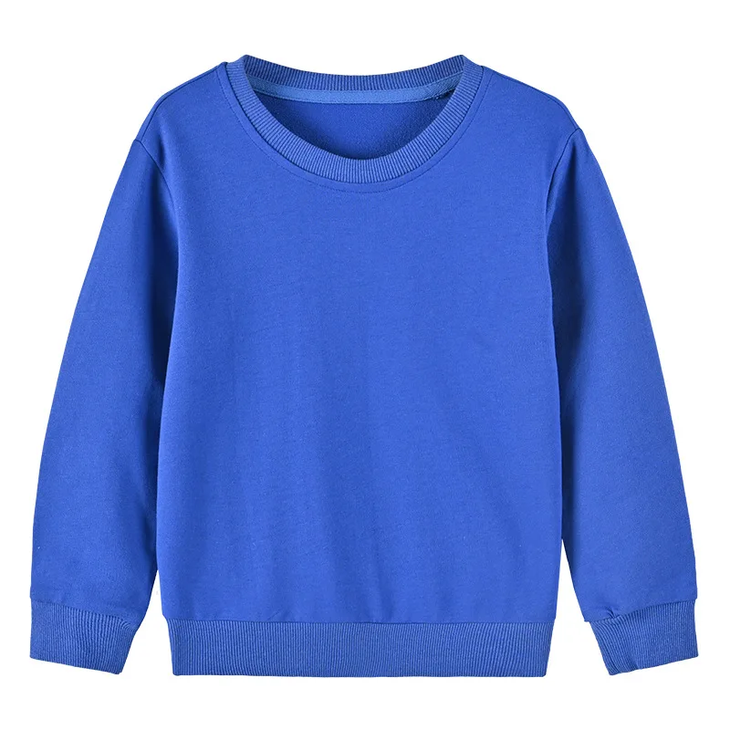 Dziecięca bluza bawełniana z nadrukiem, crewneck Kobaltowy