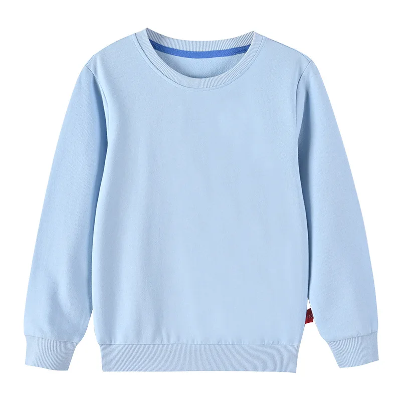 Dziecięca bluza bawełniana z nadrukiem, crewneck Niebieski