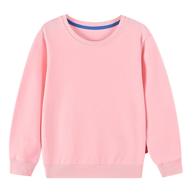 Dziecięca bluza bawełniana z nadrukiem, crewneck Różowy