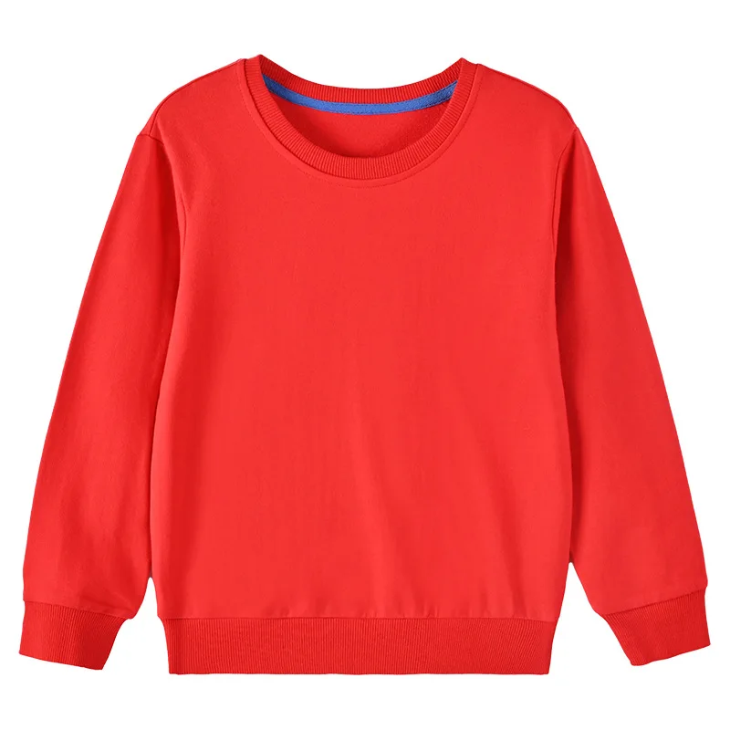 Dziecięca bluza bawełniana z nadrukiem, crewneck Czerwony