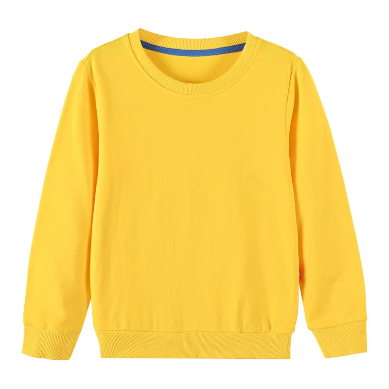 Dziecięca bluza bawełniana z nadrukiem, crewneck Żółty