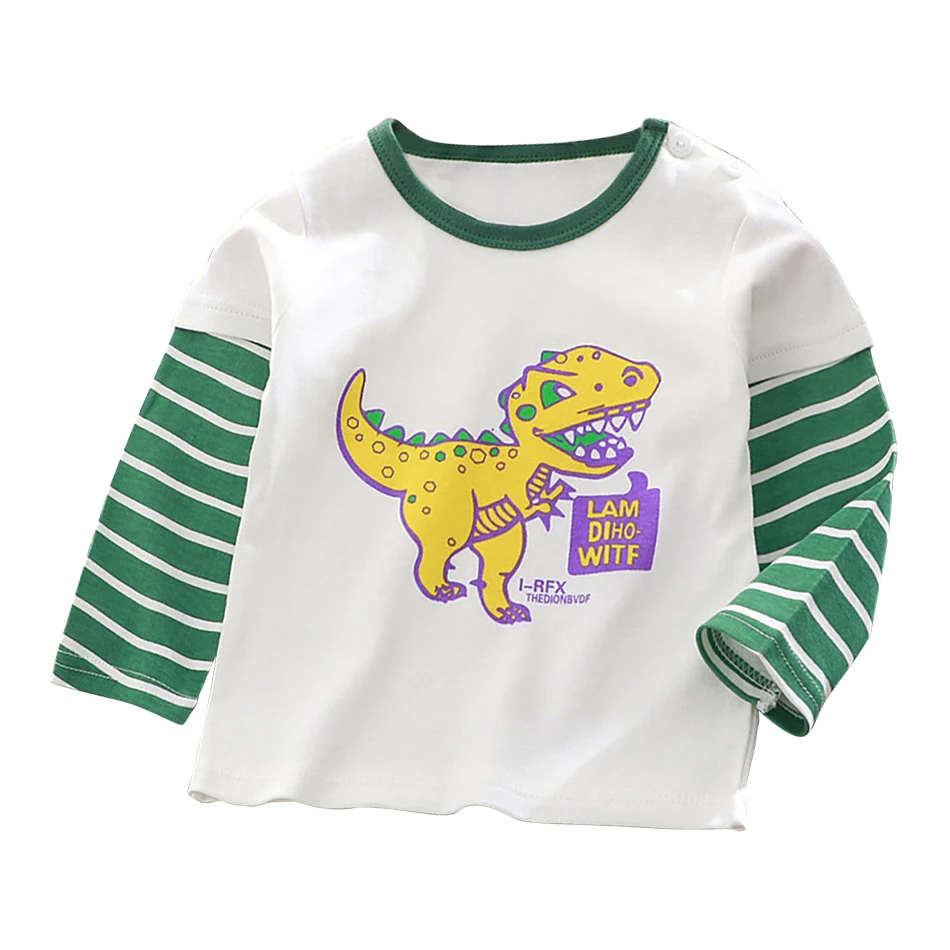 Dziecięca bluzka z długim rękawem w dinozaury Ee0120j0