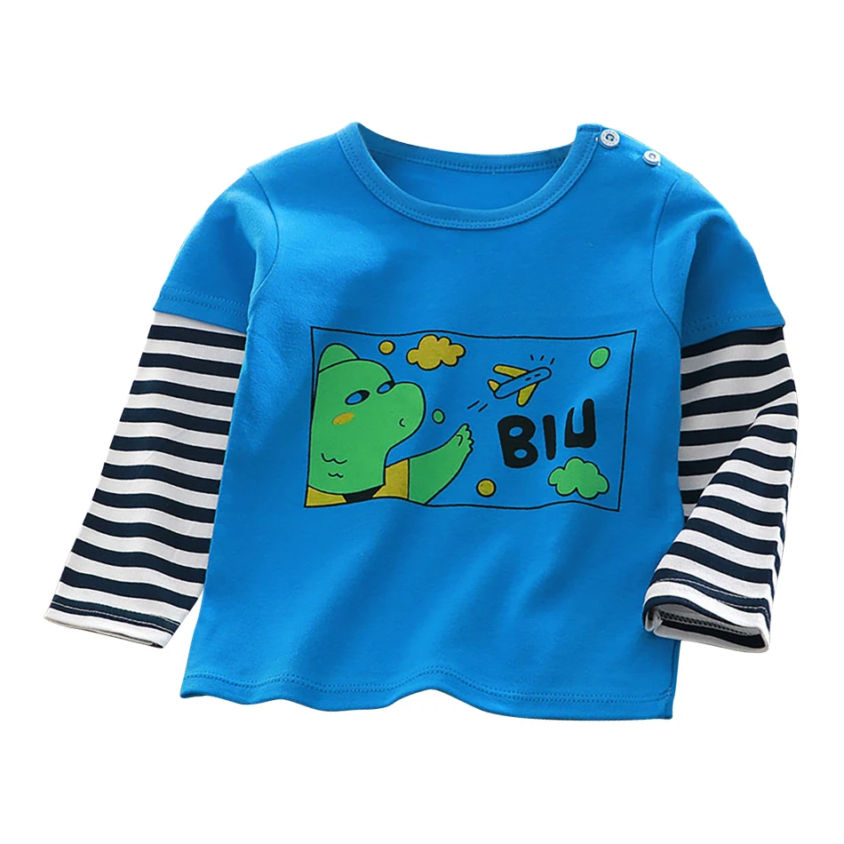 Dziecięca bluzka z długim rękawem w dinozaury Ee0120k0