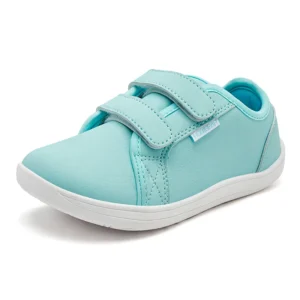 Dziecięce buty barefoot na rzepy z szerokim noskiem Aqua