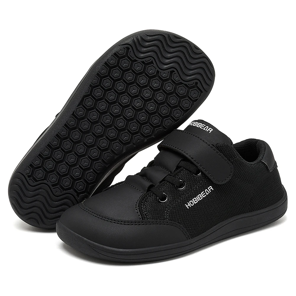 Dziecięce buty barefoot z szerokim noskiem Czarny
