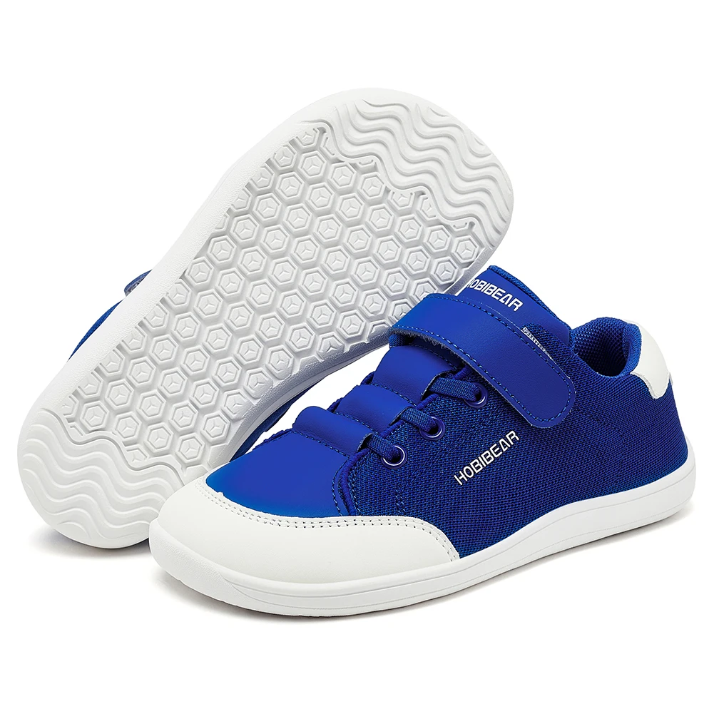 Dziecięce buty barefoot z szerokim noskiem Niebieski