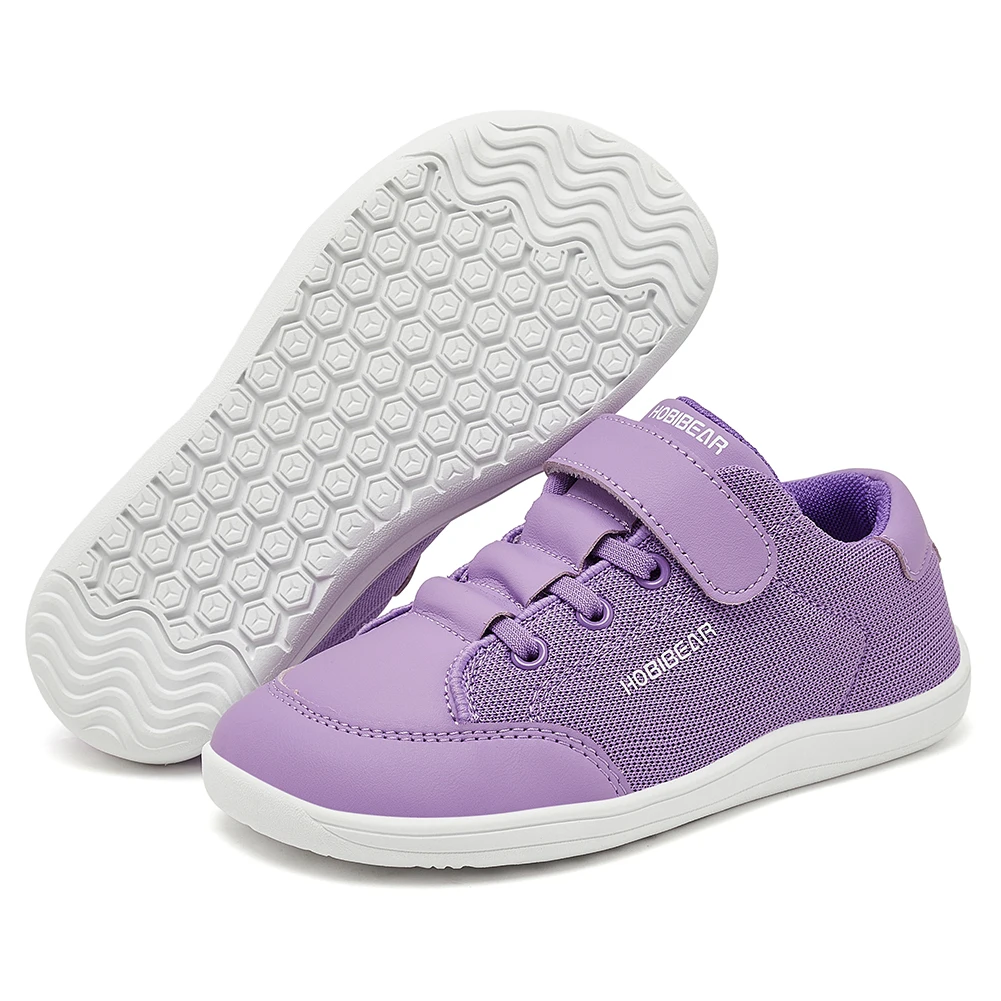 Dziecięce buty barefoot z szerokim noskiem Fioletowy