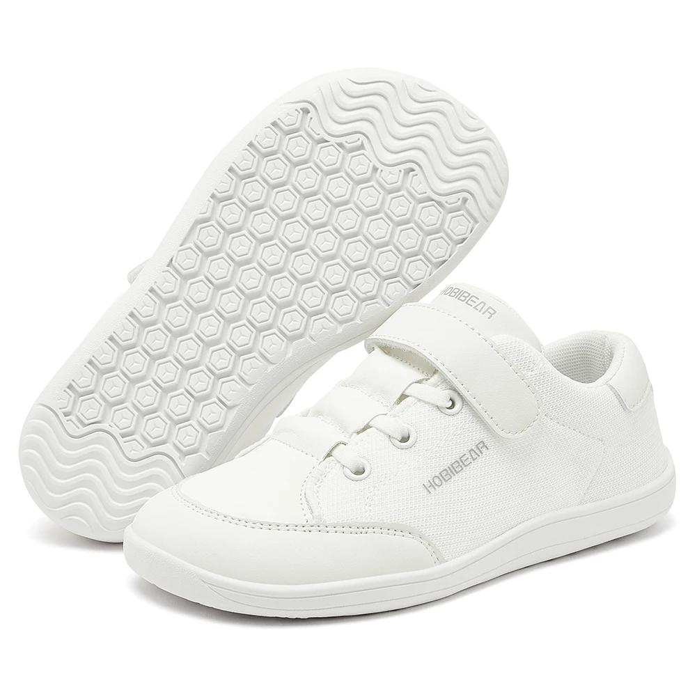 Dziecięce buty barefoot z szerokim noskiem Biały
