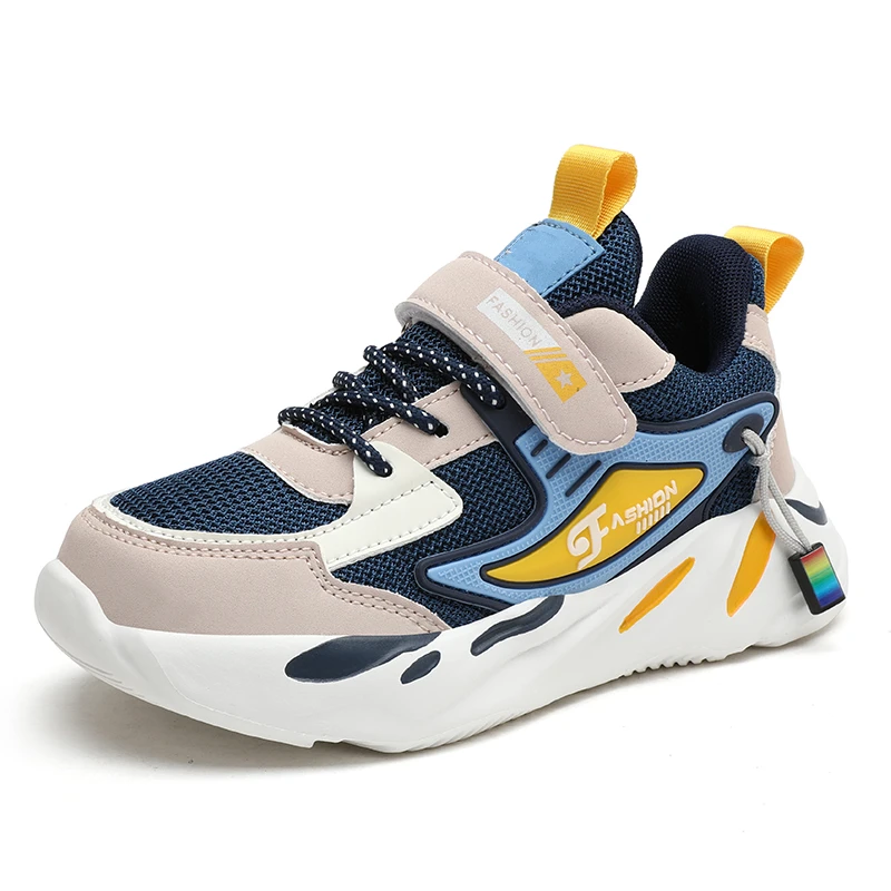 Dziecięce buty sportowe z oddychającej siateczki Granatowy