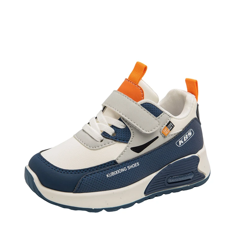 Dziecięce sneakersy ze skóry PU z miękką podeszwą Niebieski