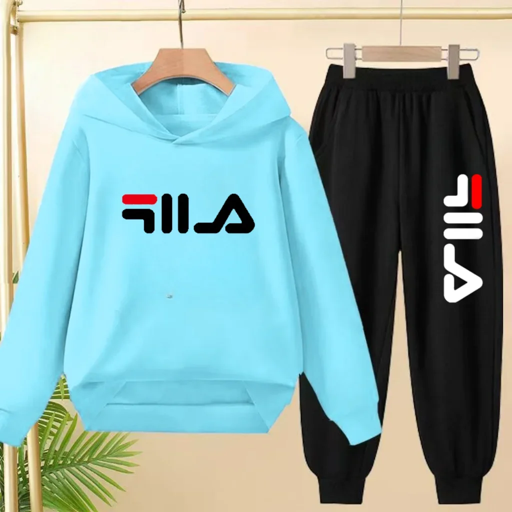 Dziecięcy dres - bluza z kapturem i spodnie, 2 części 11