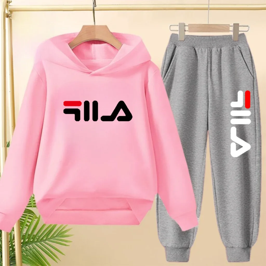 Dziecięcy dres - bluza z kapturem i spodnie, 2 części 4