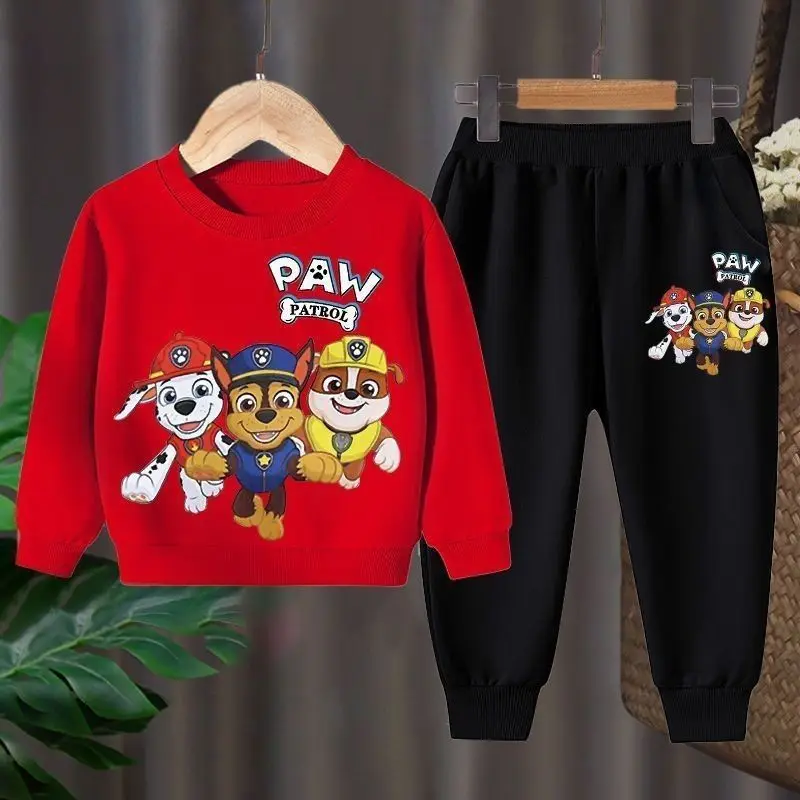 Dziecięcy dres Psi Patrol - bluza i spodnie, 2 części Czerwony