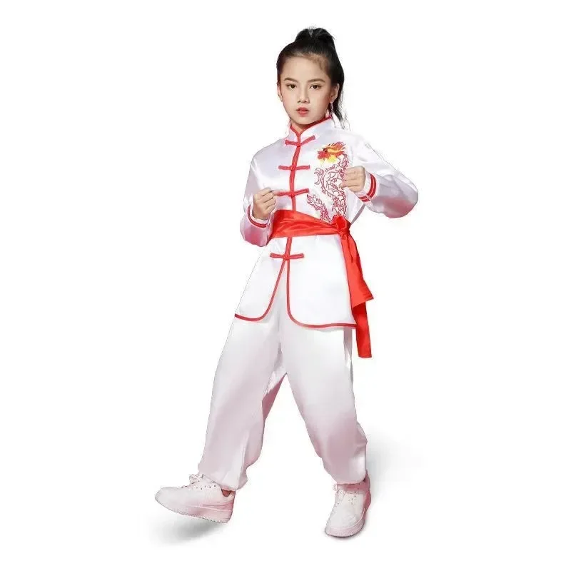 Dziecięcy strój do Tai Chi i Kung Fu Biały