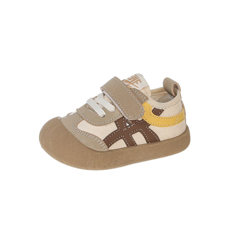 Dziewczęce buty na miękkiej podeszwie do nauki chodzenia Khaki