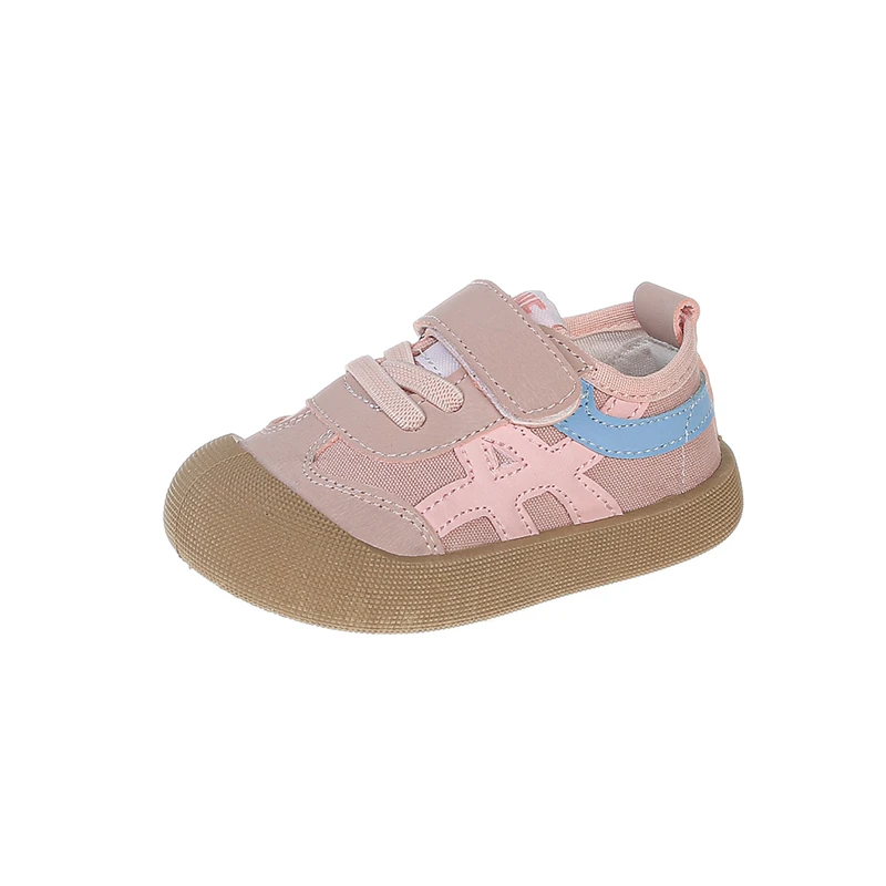 Dziewczęce buty na miękkiej podeszwie do nauki chodzenia Magenta