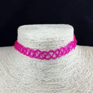 Elastyczny choker z plecionej nici w stylu vintage 05