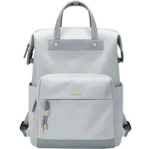 Elegancki damski plecak na laptopa 15,6" z nylonu – pojemny Gray(32x38x13.)