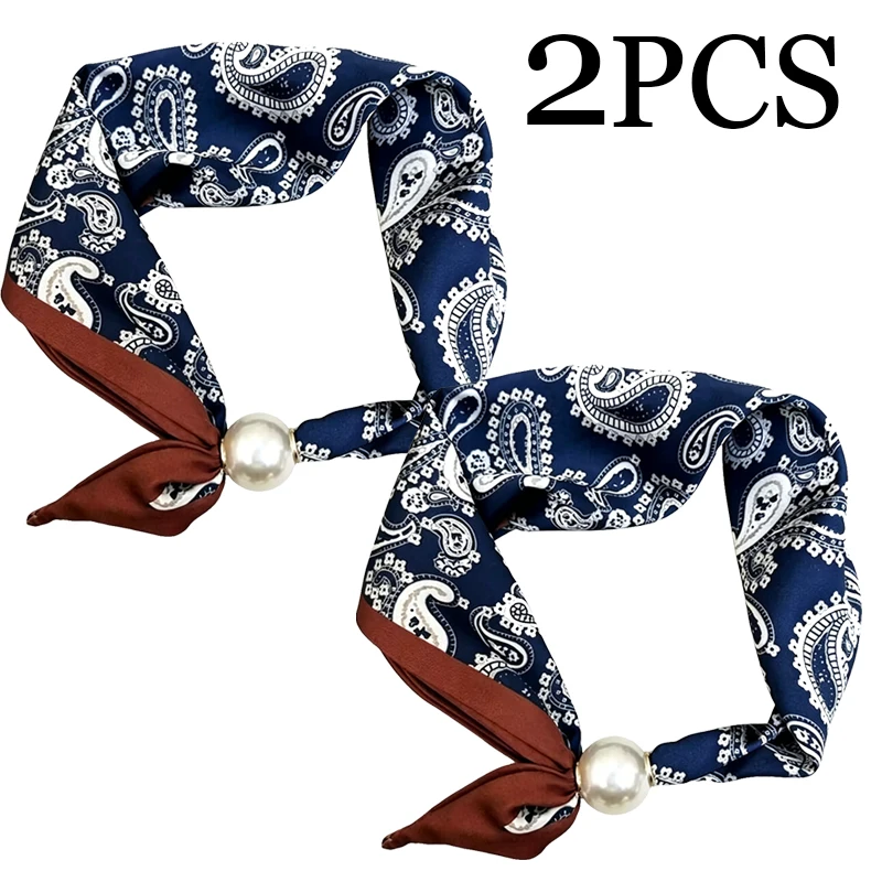 Elegancki szal z perłą i magnetycznym zapięciem Style 01