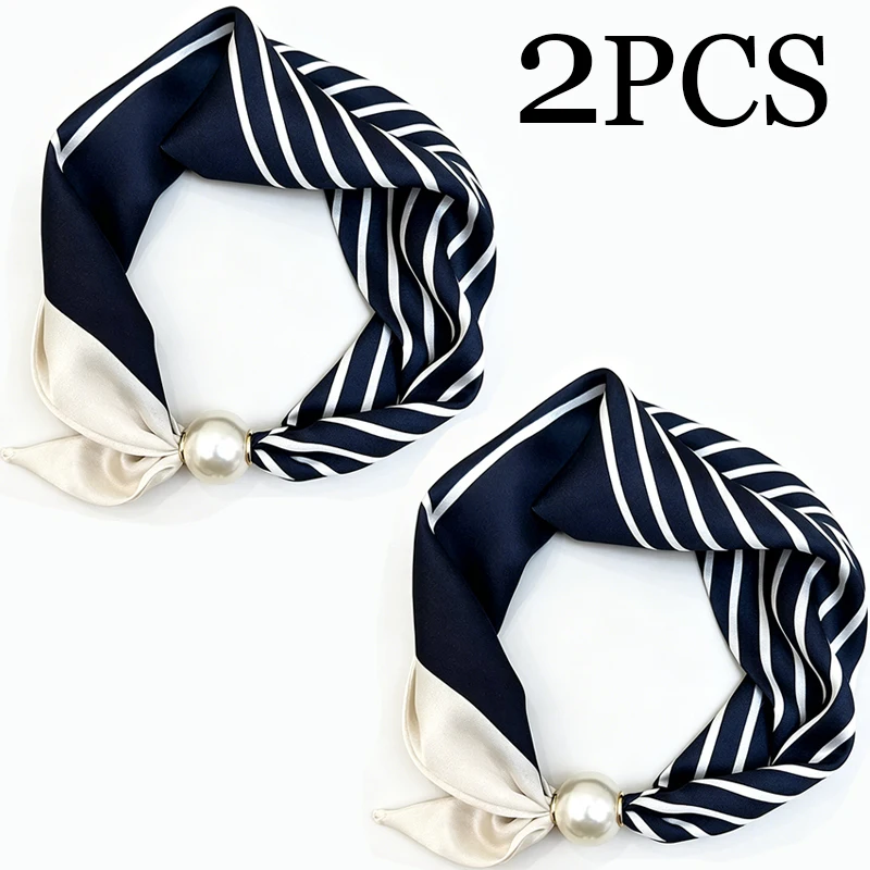 Elegancki szal z perłą i magnetycznym zapięciem Style 05