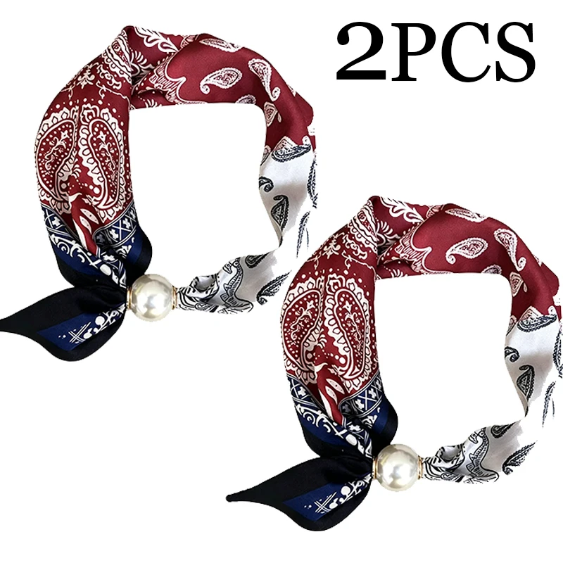 Elegancki szal z perłą i magnetycznym zapięciem Style 09