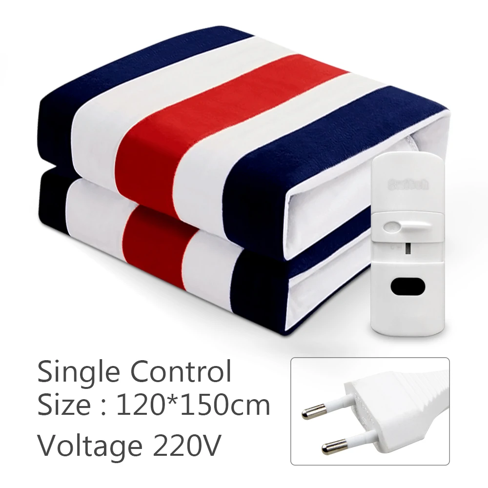 Elektryczny koc grzewczy 220V z termostatem Brązowy