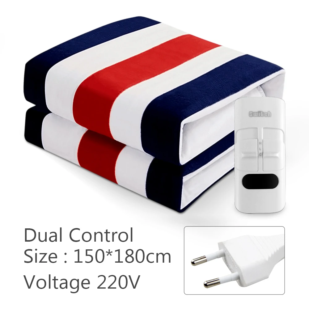 Elektryczny koc grzewczy 220V z termostatem Czerwony