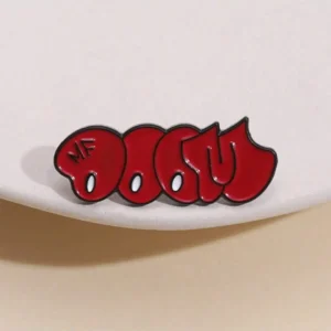 Emaliowana broszka Doom graffiti na plecak i kurtkę Morela