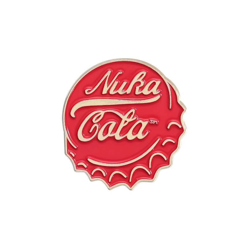 Emaliowana przypinka w stylu butelki coli do plecaka Qhxz969