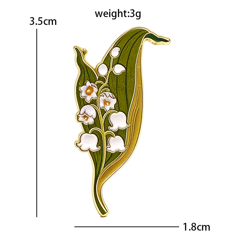Emaliowane przypinki kwiatowe - broszki z orchideami i liliami A