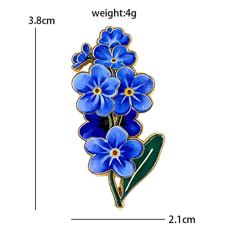 Emaliowane przypinki kwiatowe - broszki z orchideami i liliami G
