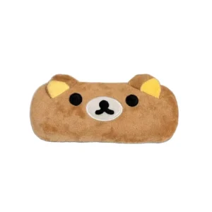 Etui na okulary z misiem kawaii – pluszowy organizer na okulary Biały