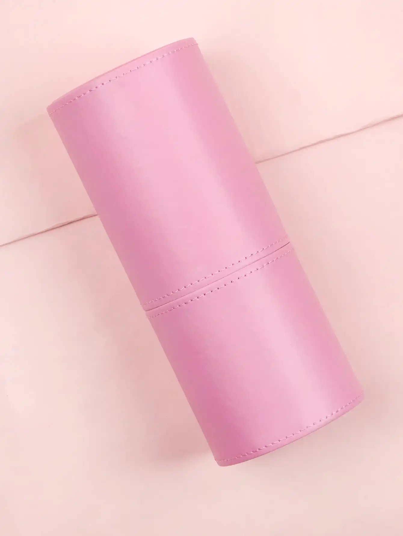 Etui na pędzle do makijażu - pojemny organizer w kształcie cylindra Khaki
